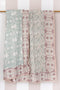 Mulmul Cotton Quilt in Floral Block Print